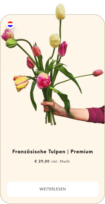 Screenshot der Produktansicht von Dolls Blumen designed von Anton Waldburg