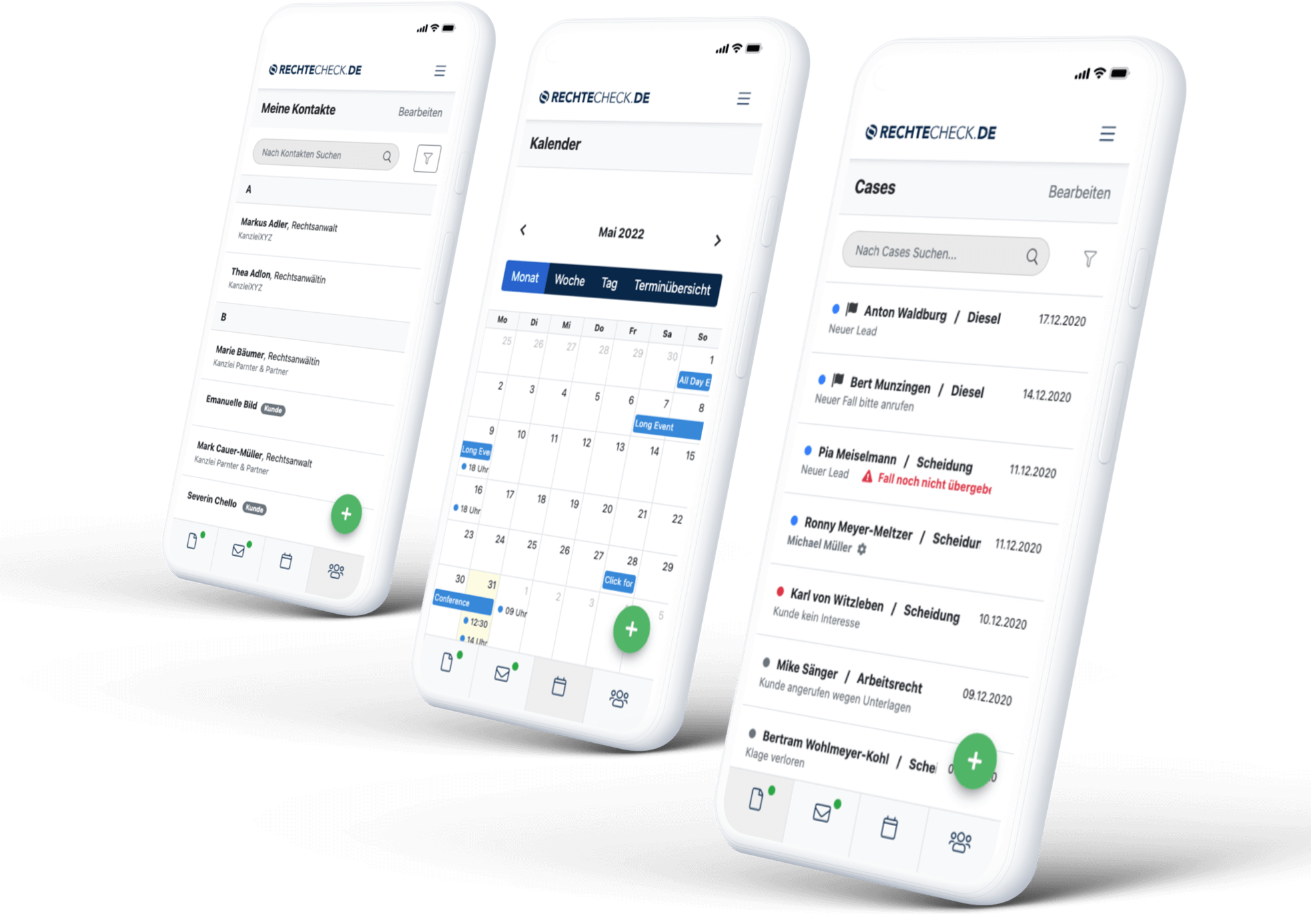 Screenshot der Rechtecheck app 'Legalcloud' entwickelt von Anton Waldburg