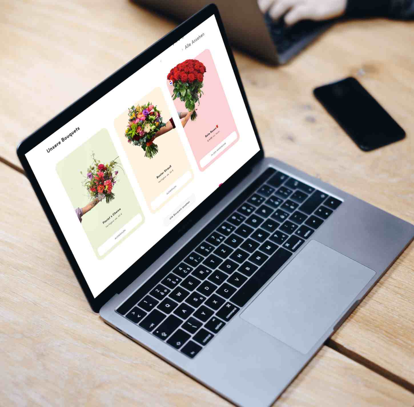 Screenshot der Produktansicht von Dolls Blumen
designed von Anton Waldburg